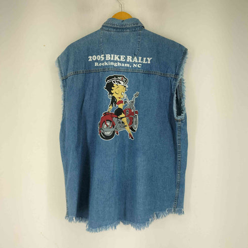 BIKER DESIGN バックプリント デニムシャツ メンズ JPN:L