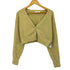 リリーブラウン Lily Brown クロップド ラメ糸 ニット カーディガン レディース ONE SIZE