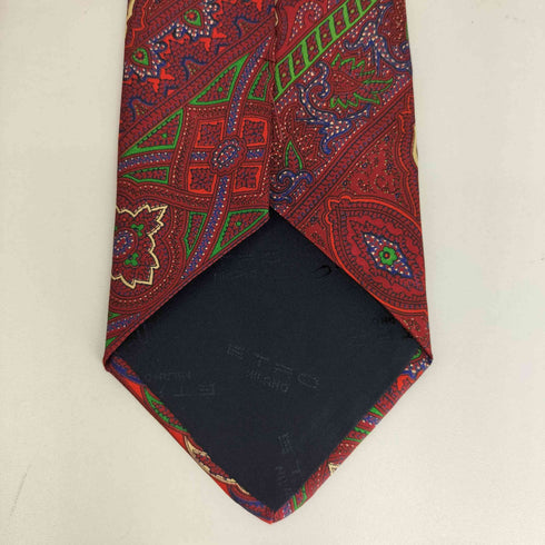 エトロ ETRO 総柄 シルクネクタイ メンズ