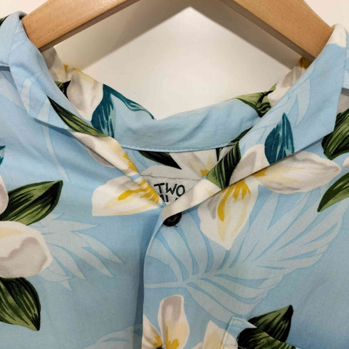 トゥーパームス TWO PALMS ハワイ製 開襟 S/S アロハシャツ メンズ import:S