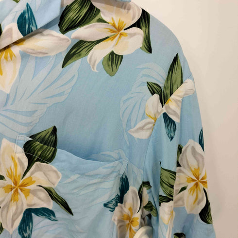 トゥーパームス TWO PALMS ハワイ製 開襟 S/S アロハシャツ メンズ import:S