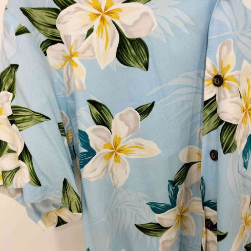 トゥーパームス TWO PALMS ハワイ製 開襟 S/S アロハシャツ メンズ import:S