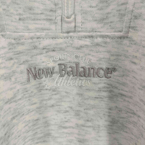 ニューバランス NEW BALANCE Signature Semi Crop Half Zip Sweat シグネチャー セミクロップ ハーフジップ スウェット レディース import:S