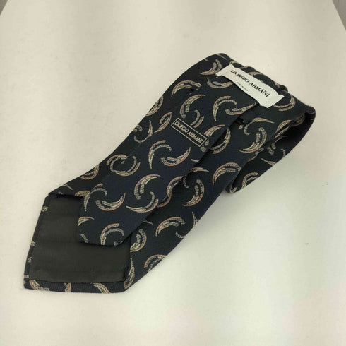ジョルジオアルマーニ Giorgio Armani 総柄 シルクネクタイ メンズ