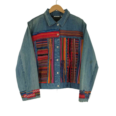 チコズデザイン CHICOS DESIGN 90S 総柄デニムジャケット レディース 2
