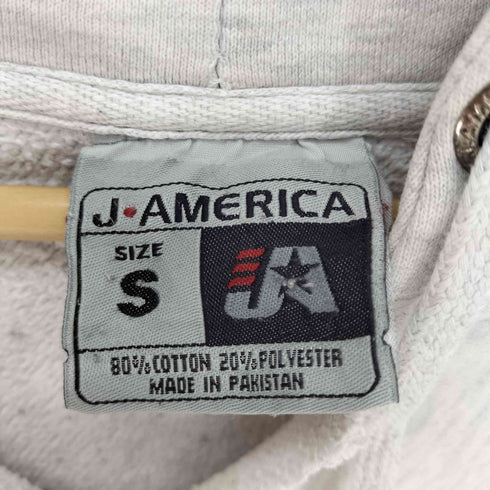 J AMERICA アイスホッケー チーム 刺繍 リバースウィーブ型 プルオーバー パーカー メンズ import:S