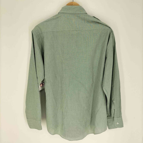 ユーエスアーミー U.S. ARMY 80S 襟芯 フラップポケット エポレット ポリコットン L/S ドレスシャツ 81年製 メンズ 16 1/2 X 35