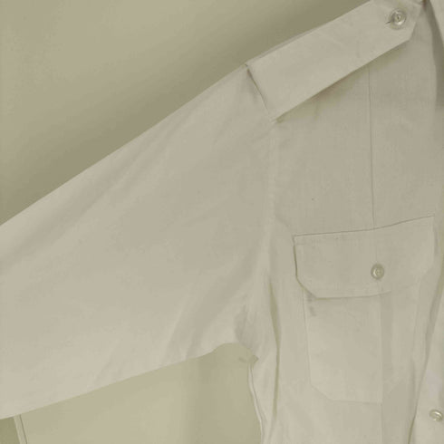 ユーエスアーミー U.S. ARMY TXE PERFECT FIT 襟芯 フラップポケット エポレット L/S ポリコットン ドレス シャツ メンズ 30/31