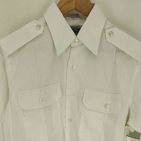 ユーエスアーミー U.S. ARMY TXE PERFECT FIT 襟芯 フラップポケット エポレット L/S ポリコットン ドレス シャツ メンズ 30/31