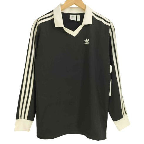 アディダス adidas 23AW スリーストライプス サテン 長袖Tシャツ レディース import:XS