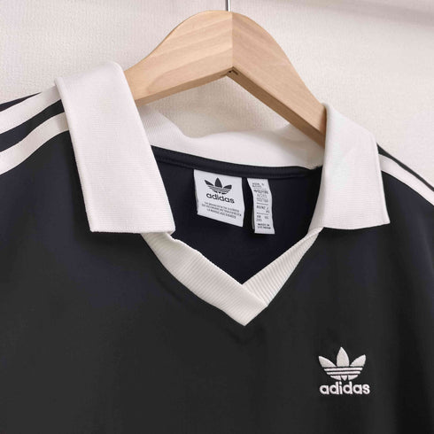 アディダス adidas 23AW スリーストライプス サテン 長袖Tシャツ レディース import:XS
