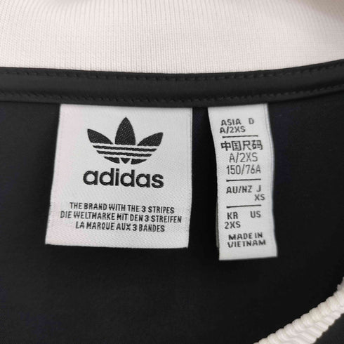 アディダス adidas 23AW スリーストライプス サテン 長袖Tシャツ レディース import:XS