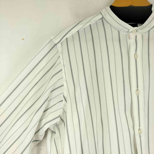 グリーンレーベルリラクシング GREEN LABEL RELAXING バンドカラー ストライプ シャツ メンズ JPN:M