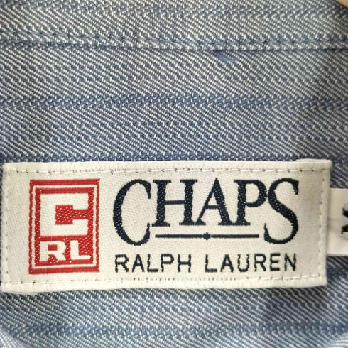 チャップスラルフローレン CHAPS RALPH LAUREN 90S ストライプ ボタンダウン 長袖シャツ メンズ JPN:M