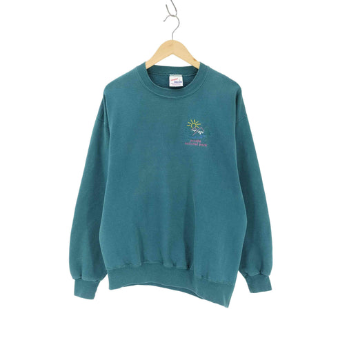 ジャージーズ JERZEES 90S USA製 刺繍 コットン スウェット メンズ JPN:L