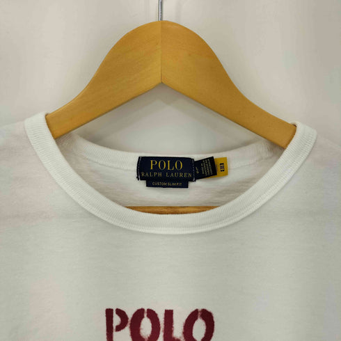 ポロラルフローレン POLO RALPH LAUREN CUSTOM SLIMFIT フロントプリント S/S Tシャツ メンズ import:L