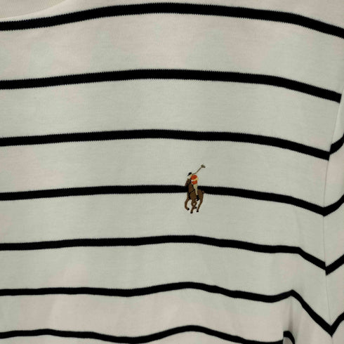 ポロラルフローレン POLO RALPH LAUREN CUSTOM SLIMFIT ポニー刺繍 ボーダー S/S Tシャツ メンズ import:L