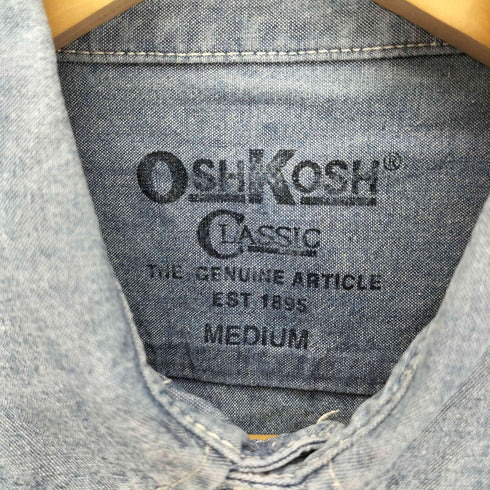 オシュコシュ OSHKOSH 復刻 フラップポケット L/S デニム シャツ メンズ import:M