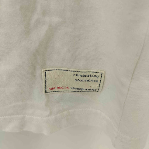 ODD MOLLY フロントプリント 刺繍 S/S Tシャツ レディース JPN:0