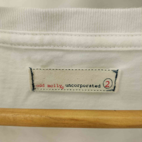 ODD MOLLY フロントプリント 刺繍 S/S Tシャツ レディース JPN:0