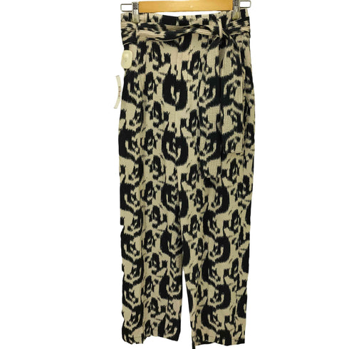 ザラ ZARA ANIMAL PRINT PAPERBAG TROUSERS アニマルプリント ペーパーバッグ トラウザーズ レディース XS
