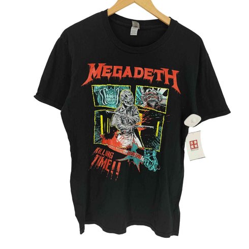 GILDAN ボディ KILLING TIME スカル ドクロ プリント バンド Tシャツ メンズ import:M