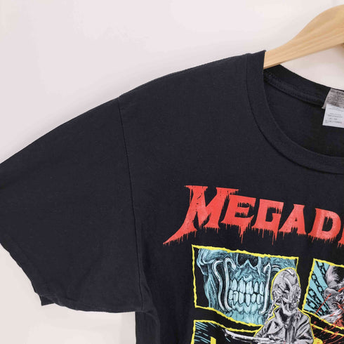 GILDAN ボディ KILLING TIME スカル ドクロ プリント バンド Tシャツ メンズ import:M