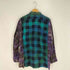 リビルドバイニードルズ rebuild by needles Flannel Shirt - Ribbon Wide Shirt Tie Dye タイダイ ワイド チェック シャツ メンズ