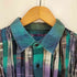 リビルドバイニードルズ rebuild by needles Flannel Shirt - Ribbon Wide Shirt Tie Dye タイダイ ワイド チェック シャツ メンズ