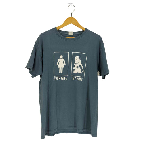 フルーツオブザルーム FRUIT OF THE LOOM YOUR WIFE MY WIFE プリント Tシャツ メンズ import:L