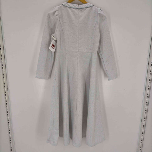 トッコクローゼット tocco closet ハート飾り釦付き配色ライン入りツイードワンピース レディース JPN:M