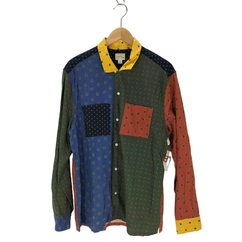 ジェイクルー J.CREW クレイジーパターン オープンカラーシャツ メンズ L