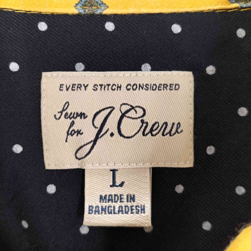 ジェイクルー J.CREW クレイジーパターン オープンカラーシャツ メンズ L