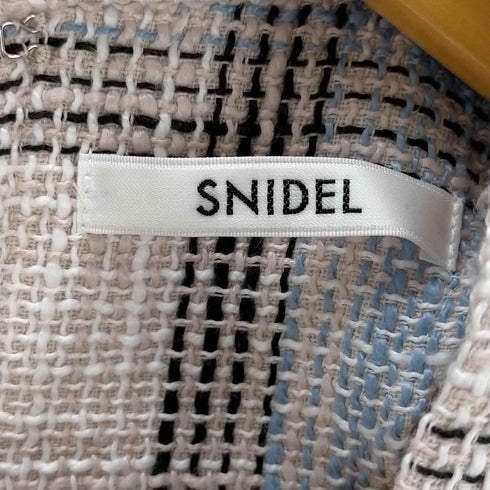 スナイデル snidel ツイードボウタイノースリブラウス レディース ONE SIZE