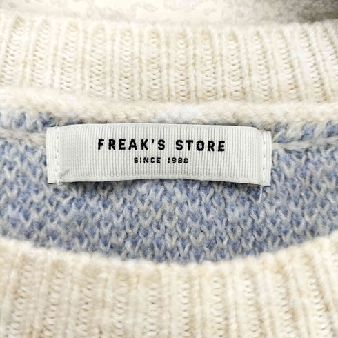 フリークスストア FREAKS STORE ペールカラー ジャガードロゴニット レディース FREE