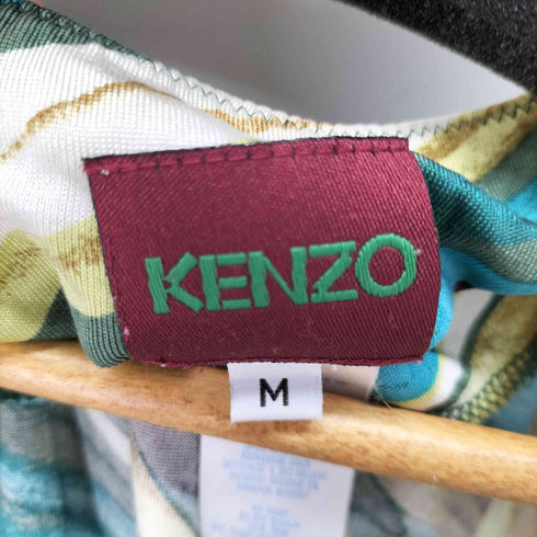 ケンゾー KENZO シルク100% L/S 総柄ブラウス レディース import:M