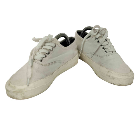 メゾンキツネ MAISON KITSUNE キャンバス レースアップ スニーカー レディース JPN:22.5