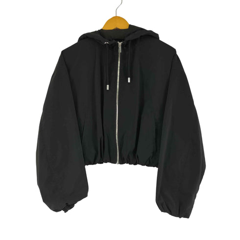 ザラ ZARA クロップドナイロンフーディージャケット レディース import:XS