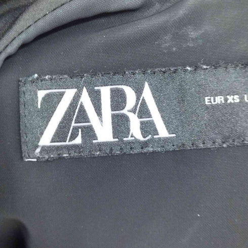 ザラ ZARA クロップドナイロンフーディージャケット レディース import:XS