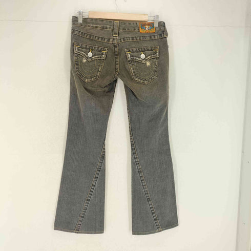 トゥルーレリジョン TRUE RELIGION JOEY ダメージ加工ブラックデニムパンツ Y2K レディース 26