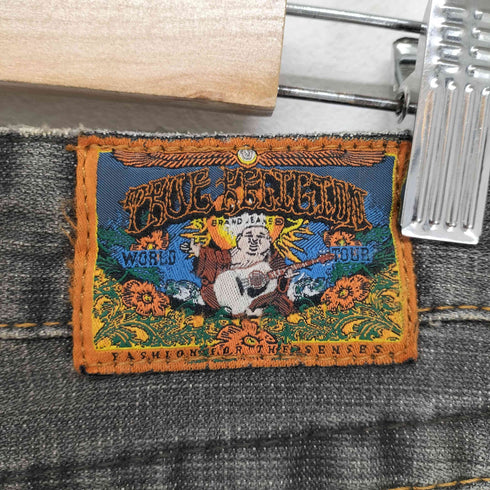 トゥルーレリジョン TRUE RELIGION JOEY ダメージ加工ブラックデニムパンツ Y2K レディース 26