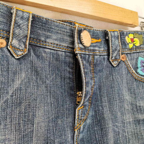 ポールスミス Paul Smith 刺繍デザインデニムスカート レディース 40