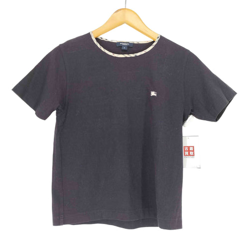 バーバリーロンドン BURBERRY LONDON ノヴァチェックパイピング 騎士刺繍半袖Tシャツ レディース S