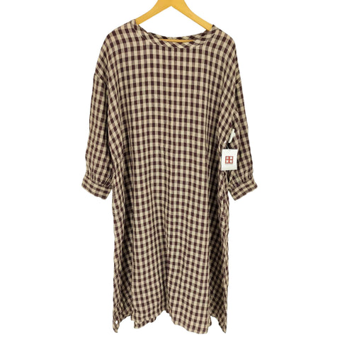 MY CLOSET チェック柄リネンワンピース レディース FREE