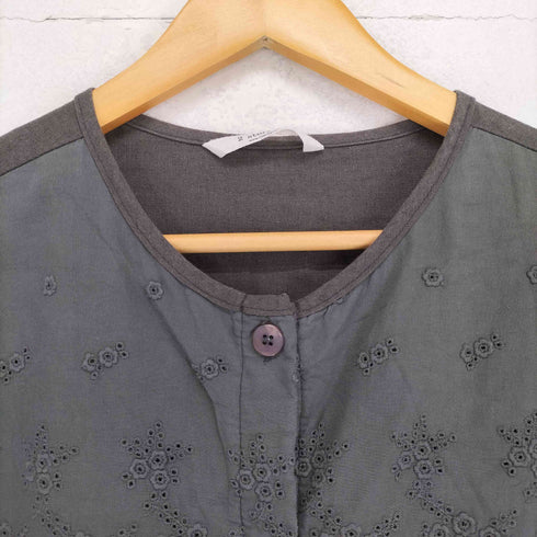 2 STORY GINY レース刺繍シャツワンピース レディース