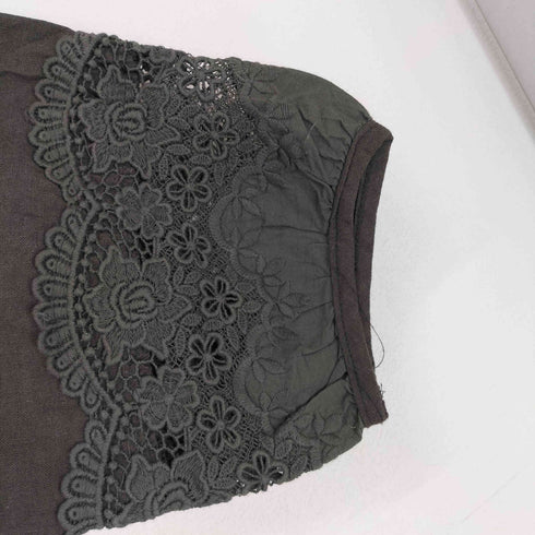 2 STORY GINY レース刺繍シャツワンピース レディース