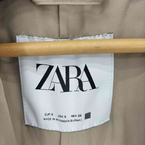 ザラ ZARA フルイド トレンチコート レディース