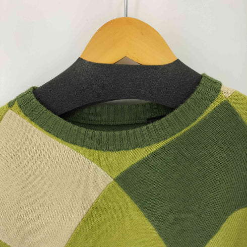 エニーチェ enyce アクリル ウール チェック柄 ニット メンズ import:XL