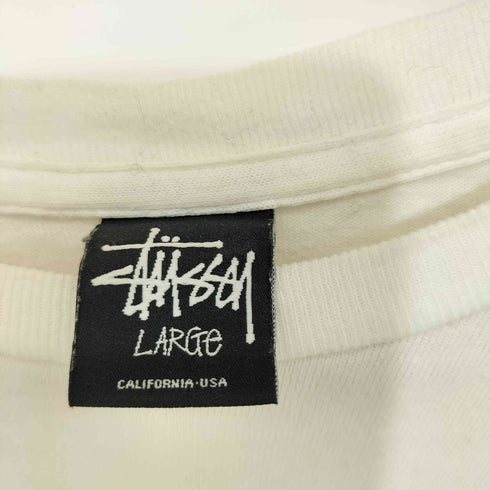 ステューシー Stussy 両面ロゴプリント ショートスリーブクルーネックTシャツ メンズ LARGE