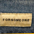 フォーサムワン FORSOMEONE 91B DENIM JACKET メンズ 48